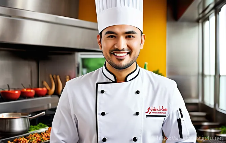 중식조리 자격증 관련 정부 지원 정책 - **Prompt 1: The Aspiring Arab Chef's Dream**
    "A candid, warm-toned photograph of a young Arab wo...