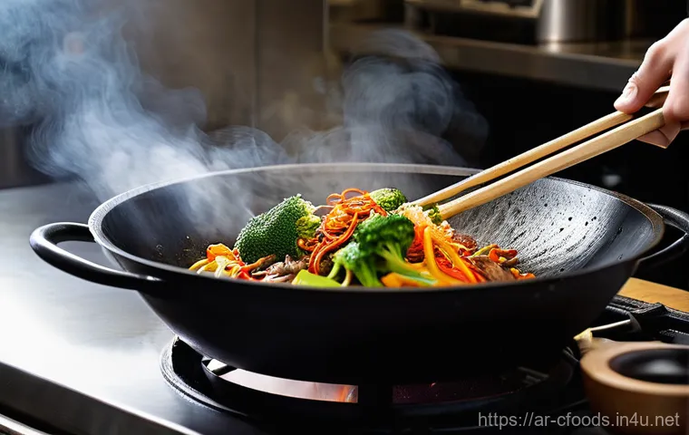 중식조리 자격증 실기 연습 팁 - **Prompt:** A professional chef's hands meticulously performing "julienne" cutting on fresh, vibrant...